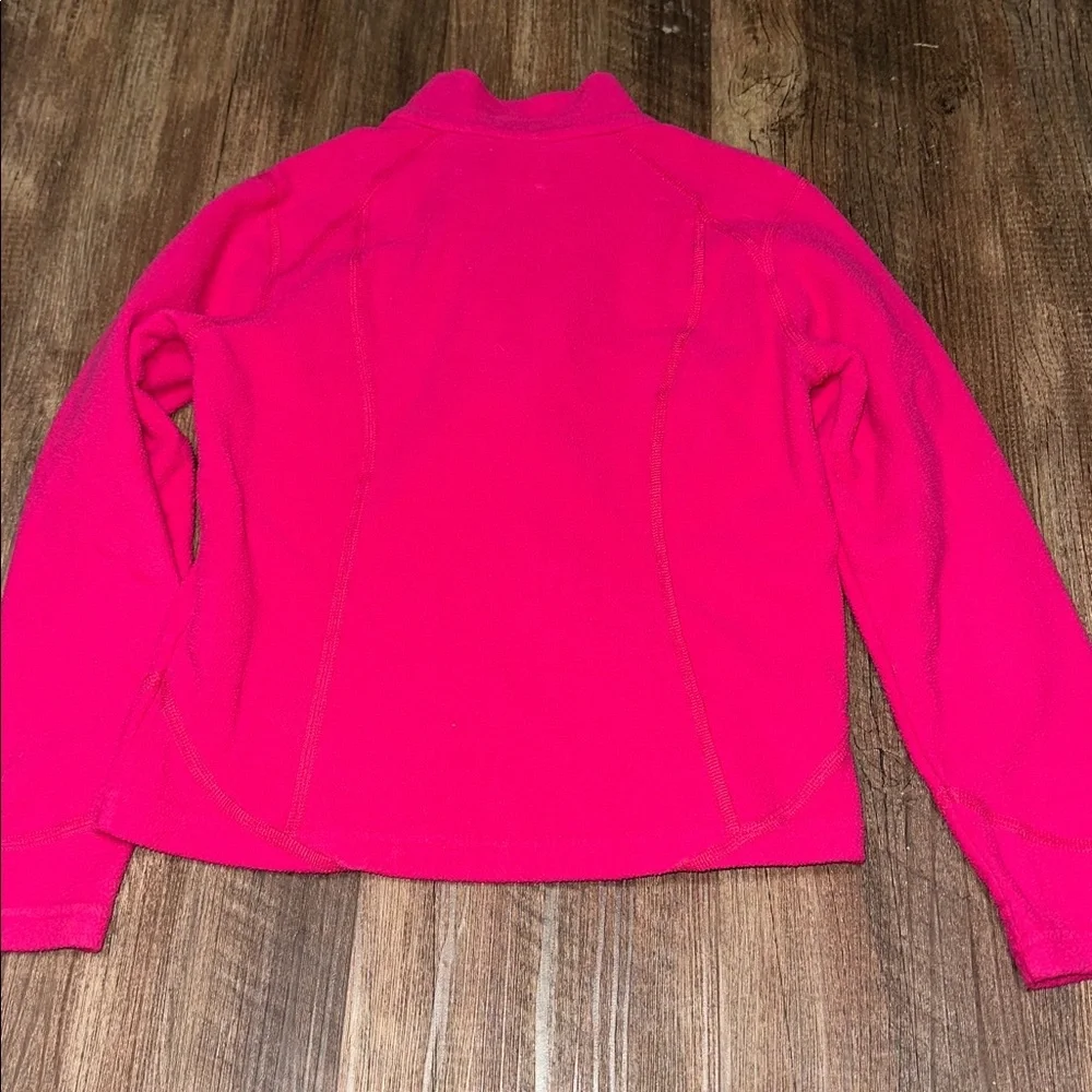 The North Face Hot Pink‎ 1/4 Zip Fleece Pullover Size S (7/8) Girls